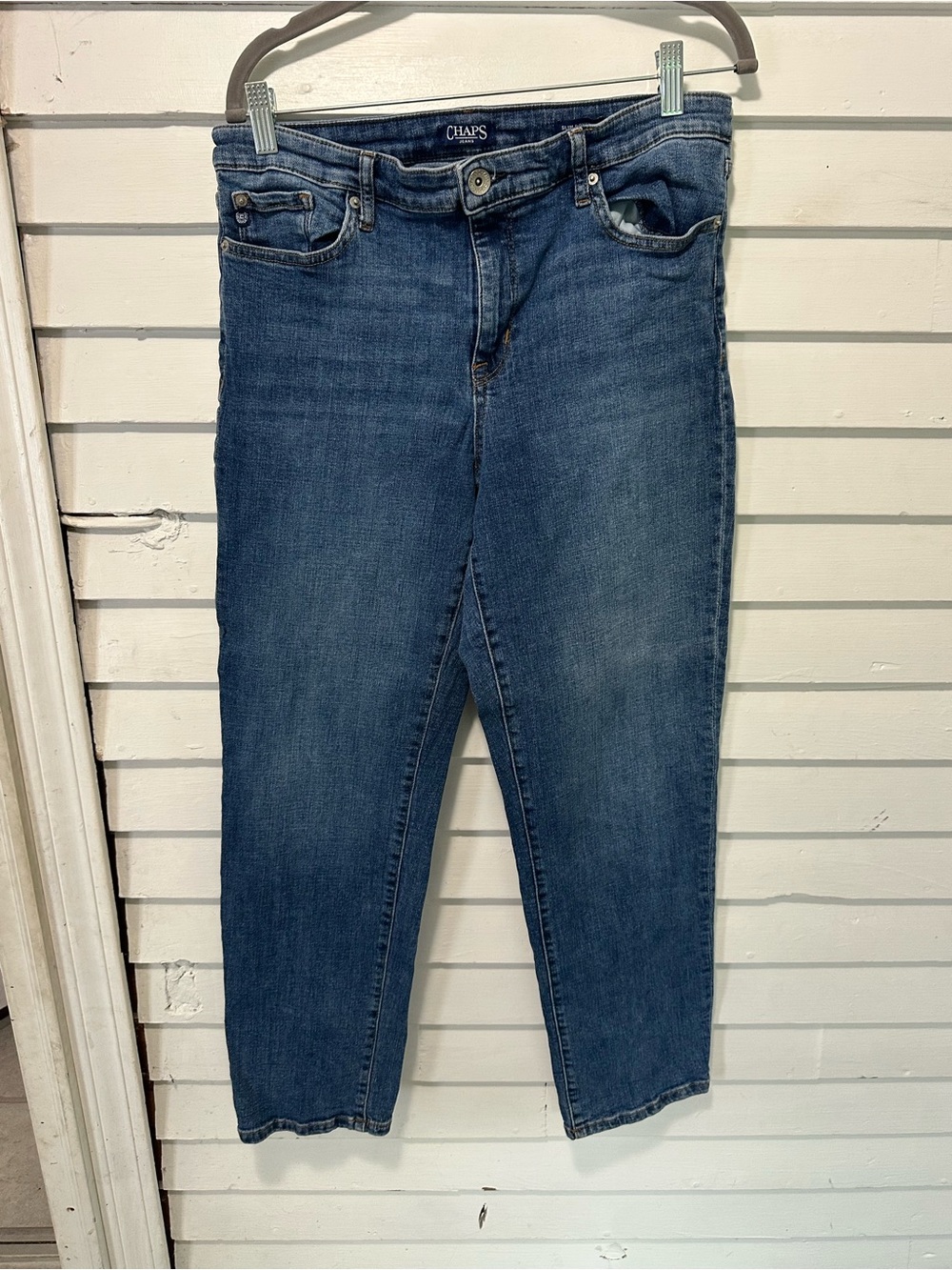 Chaps Women's Blue Cropped Ankle Jeans